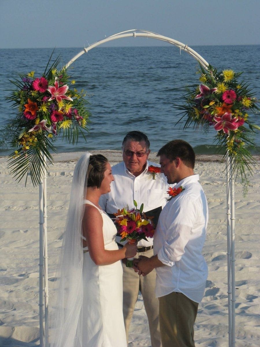 a beach wedding in alabama